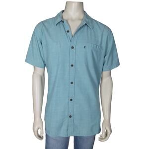 Junk Food Clothing Button Down Shirt Size XL Light Blue